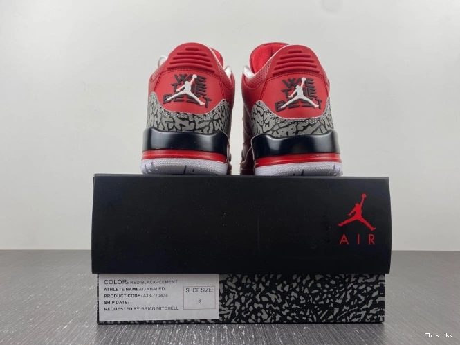 Cheap TBK Grateful Retro AJ3-770438 DJ Jordan Khaled Air 3 0719